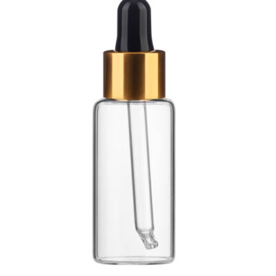 Glass empty packages for body cosmetic bottle with clipping path.