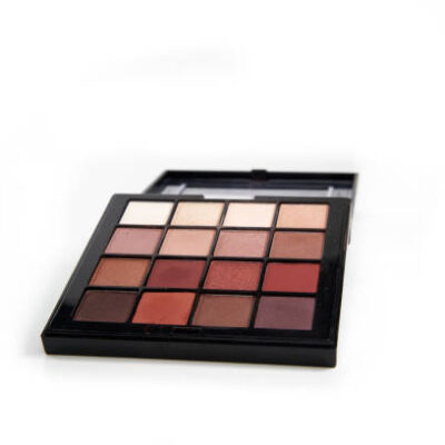 Isolated makeup palette over white background
