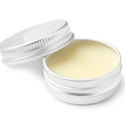 Lip balm isolated on white. cosmetic product