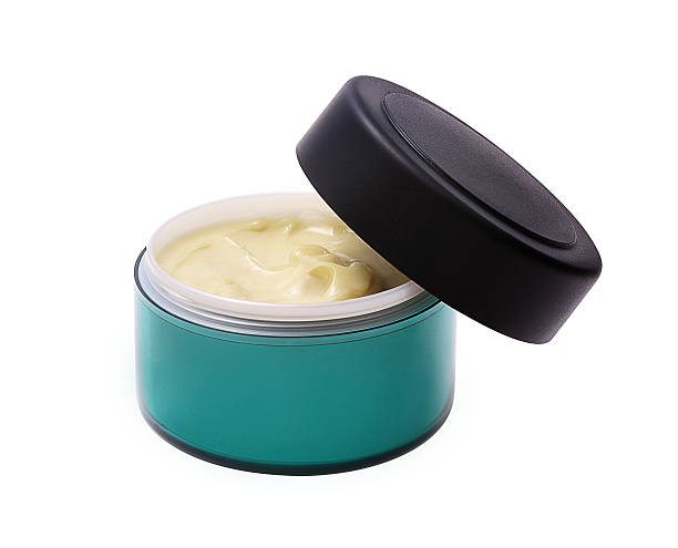 Cosmetic cream container isolated on white
