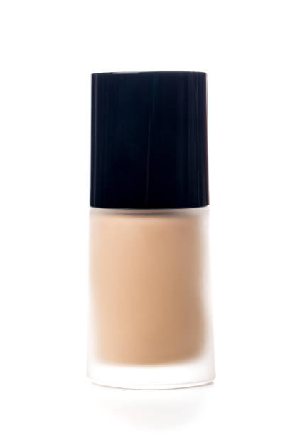 Liquid makeup foundation cream isolated on white background